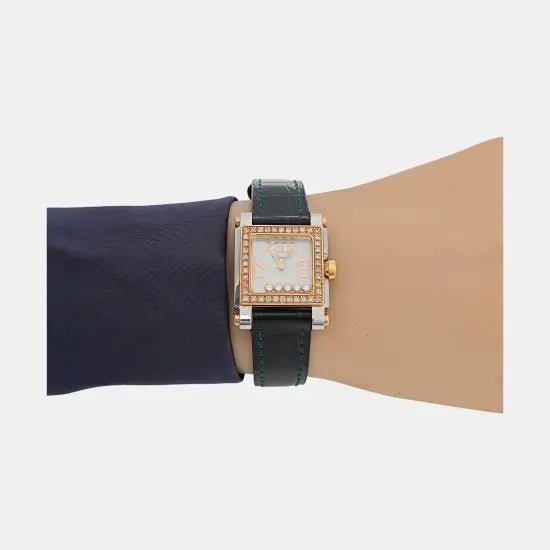 PREMIERE Reloj de cuarzo de acero inoxidable negro de 20 mm