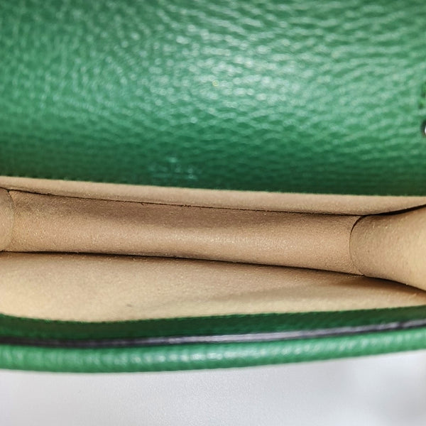 Authenticated pre-owned Dionysus Super Mini Calfskin Green - Crossbody Bag at Looply