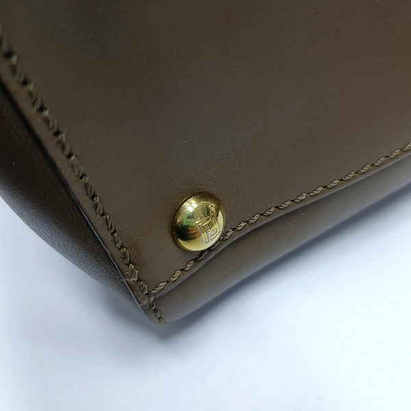 Authenticated pre-owned Peekaboo Small Calfskin Brown - Shoulder Bag at Looply