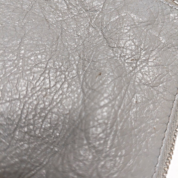 Authenticated pre-owned Classic Metallic Edge City Lambskin Gray - Clutch at Looply