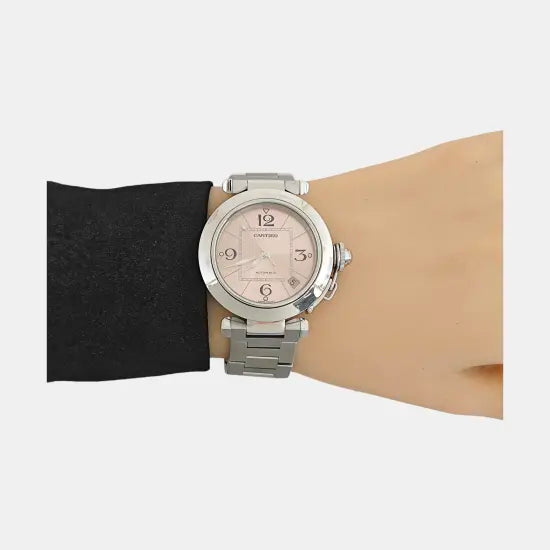 PREMIERE Reloj de cuarzo de acero inoxidable negro de 20 mm
