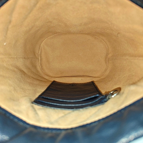 Authenticated pre-owned GG Marmont Mini Calfskin Blue - Shoulder Bag at Looply