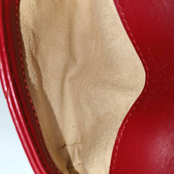 Authenticated pre-owned GG Marmont Super Mini Calfskin Red - Top Handle Bag at Looply