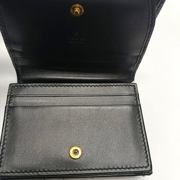 Authenticated pre-owned GG Marmont Calfskin Black Wallet - Wallet at Looply