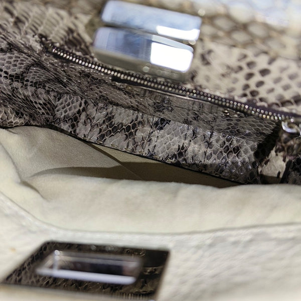 Authenticated pre-owned Peekaboo Calfskin Beige - Top Handle Bag at Looply