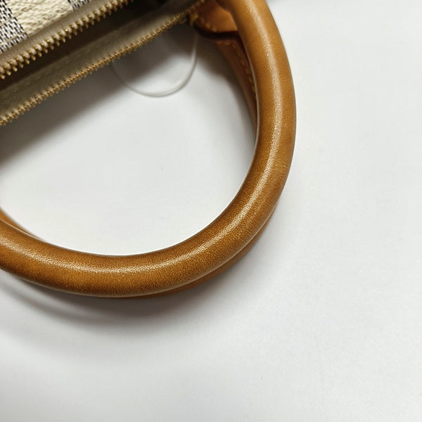 Authenticated pre-owned Speedy 30 Damier Azur Coated Canvas White - Top Handle Bag at Looply