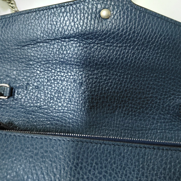 Authenticated pre-owned Dionysus Super Mini Calfskin Blue - Shoulder Bag at Looply