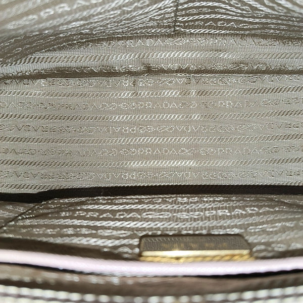 Authenticated pre-owned Galleria Small Calfskin Beige - Shoulder Bag at Looply