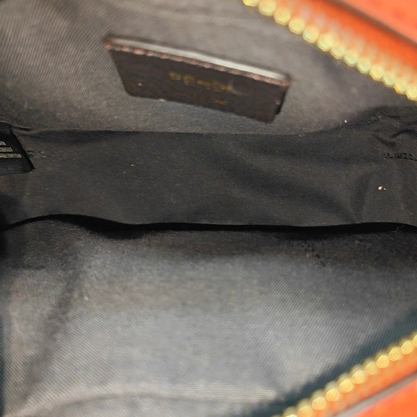 Leather Shoulder Bag Mini Orange