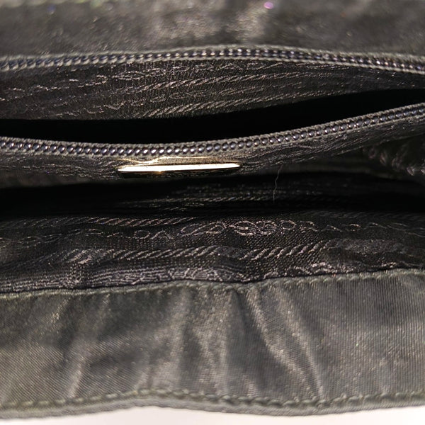 Nylon Top Handle Bag Black