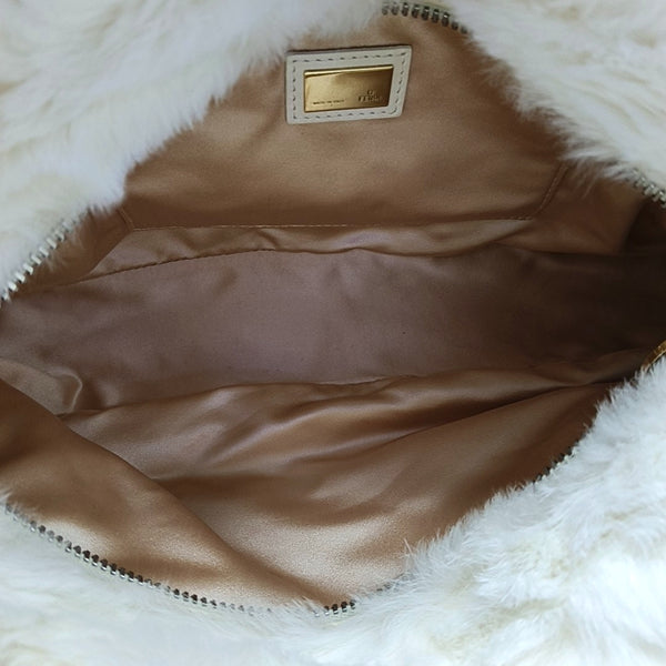Calfskin Shoulder Bag White