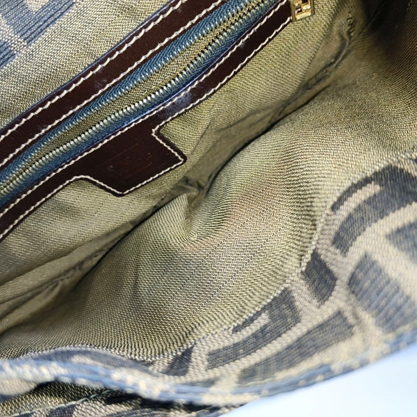Monogram Canvas Shoulder Bag Brown