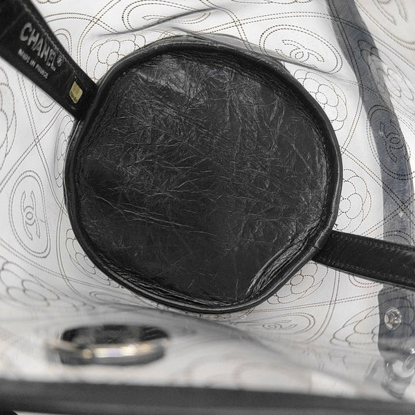 Quilted Special Material Bucket Bag Clear
