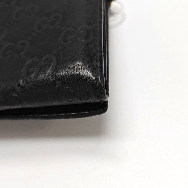 Authenticated pre-owned Microguccissima Monogram Calfskin Black Wallet - Wallet at Looply