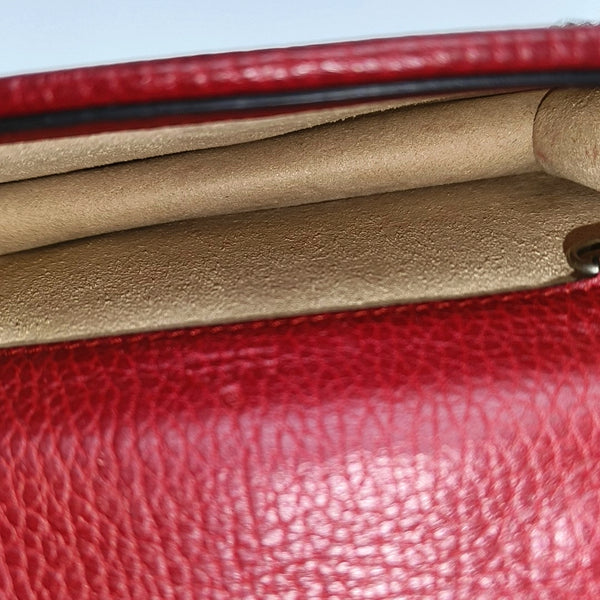 Authenticated pre-owned Dionysus Super Mini Calfskin Red - Shoulder Bag at Looply
