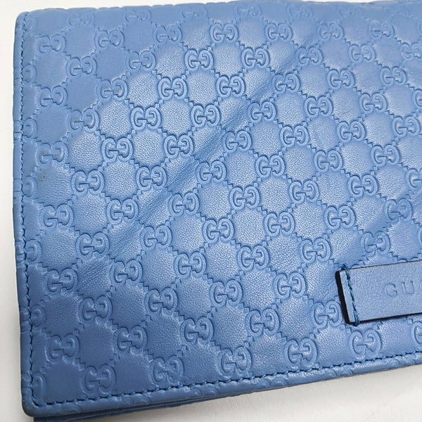 Authenticated pre-owned Microguccissima Monogram Calfskin Blue - Shoulder Bag at Looply