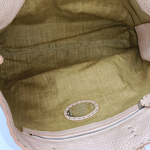 Calfskin Shoulder Bag Pink