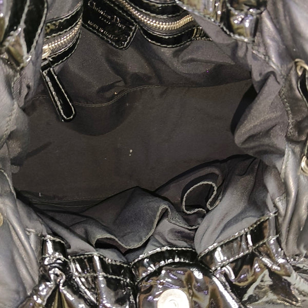 Le Trente Large Cannage Patent Leather Black