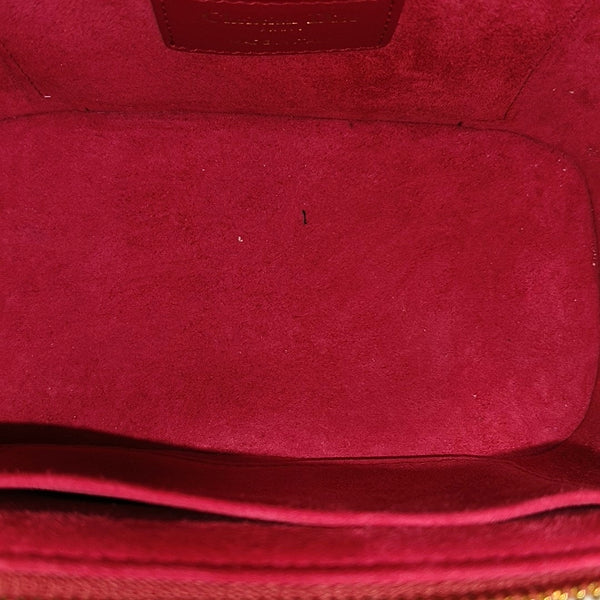 Travel Vanity Small Cannage Lambskin Red