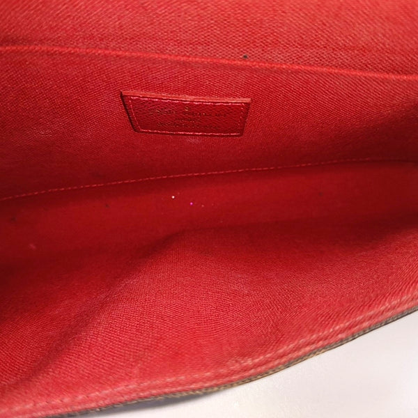 Authenticated pre-owned Félicie Damier Ebene Coated Canvas Brown - Shoulder Bag at Looply