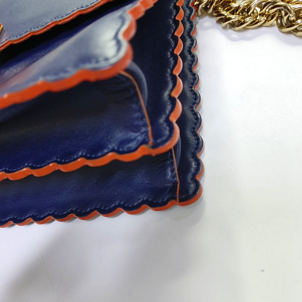 Authenticated pre-owned Kan I Small Calfskin Blue - Crossbody Bag at Looply