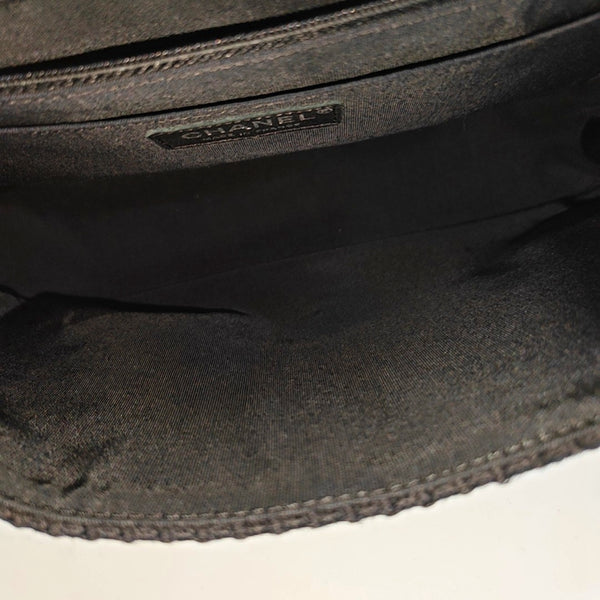 Authenticated pre-owned Classic Flap Fabric Black - Shoulder Bag at Looply