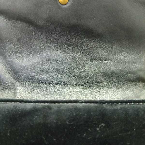 Authenticated pre-owned GG Marmont Medium Velvet Black - Shoulder Bag at Looply