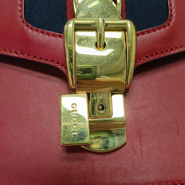 Authenticated pre-owned Sylvie Small Calfskin Red - Shoulder Bag at Looply