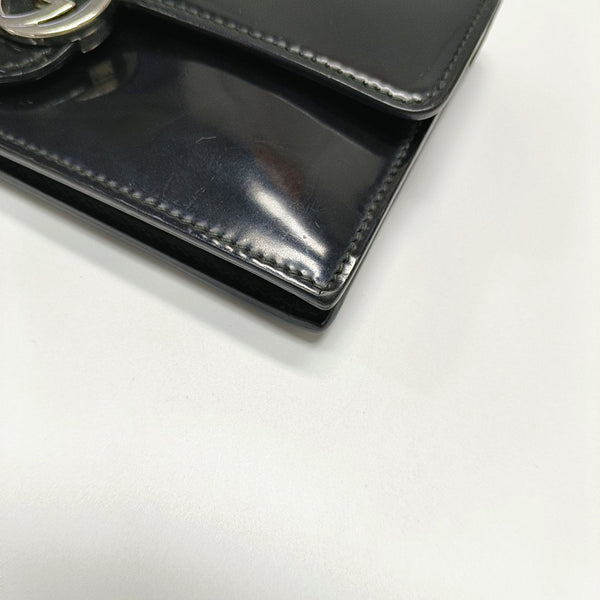 Authenticated pre-owned Interlocking G Calfskin Black - Shoulder Bag at Looply