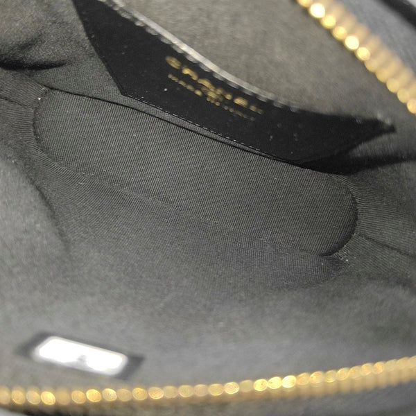 Quilted Velvet Shoulder Bag Black