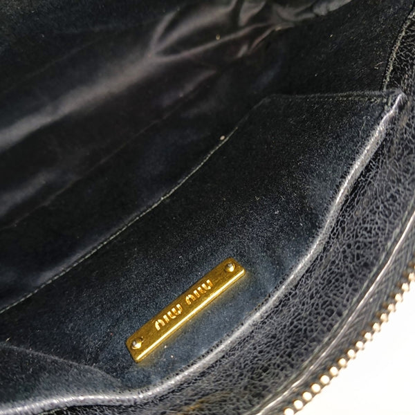 Authenticated pre-owned Matelassé Lambskin Black - Shoulder Bag at Looply