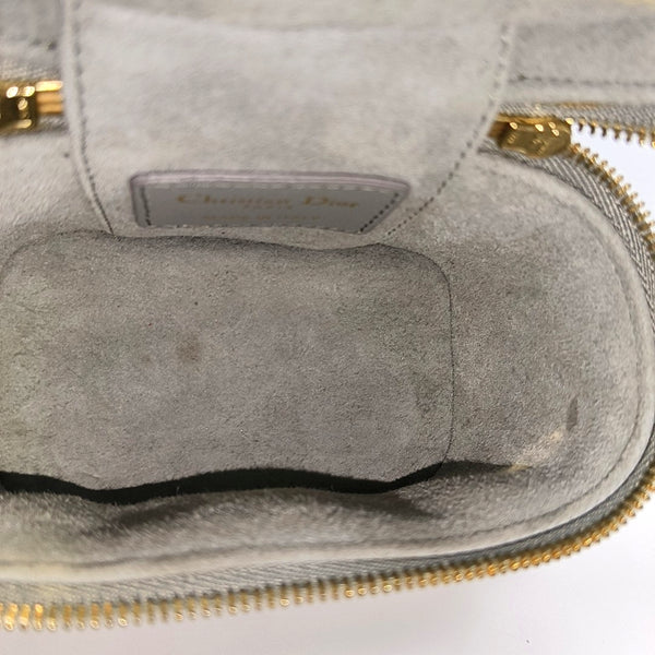Authenticated pre-owned Lady Dior Super Mini Lambskin Gray - Shoulder Bag at Looply
