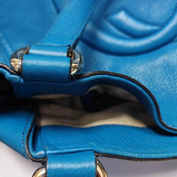 Authenticated pre-owned Soho Small Calfskin Blue - Shoulder Bag at Looply