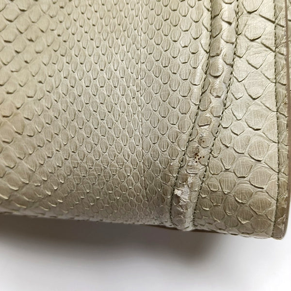 Authenticated pre-owned Phantom Medium Python Beige - Top Handle Bag at Looply