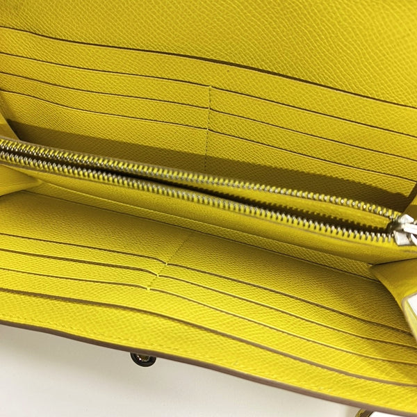 Authenticated pre-owned Kelly Epsom Yellow Wallet - Wallet at Looply