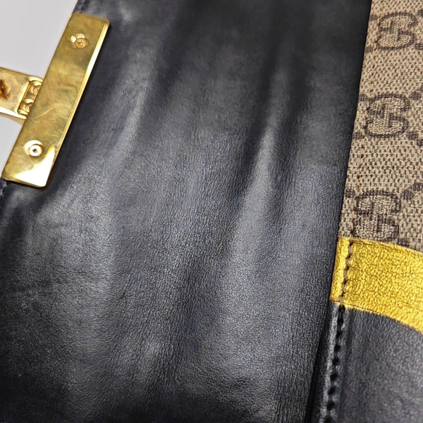 Authenticated pre-owned Padlock Small Monogram Coated Canvas Beige - Shoulder Bag at Looply