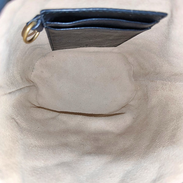 Authenticated pre-owned GG Marmont Mini Calfskin Black - Shoulder Bag at Looply