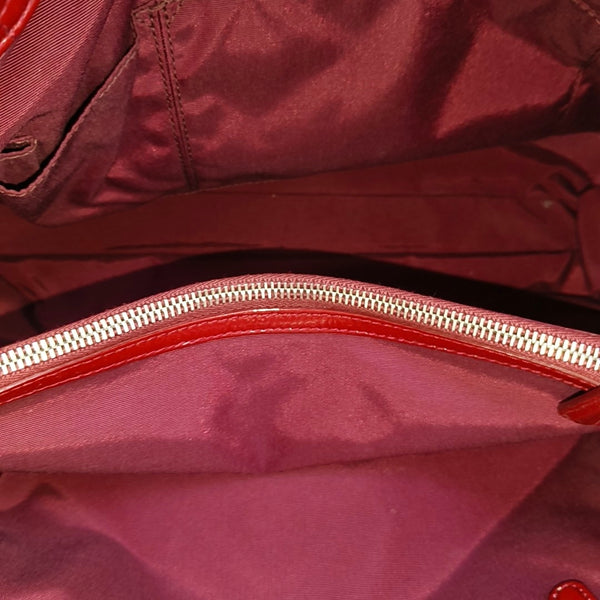 Dior Soft Large Cannage Patent Leather Red