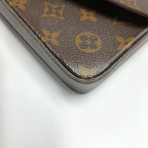 Authenticated pre-owned Félicie Monogram Coated Canvas Brown - Shoulder Bag at Looply