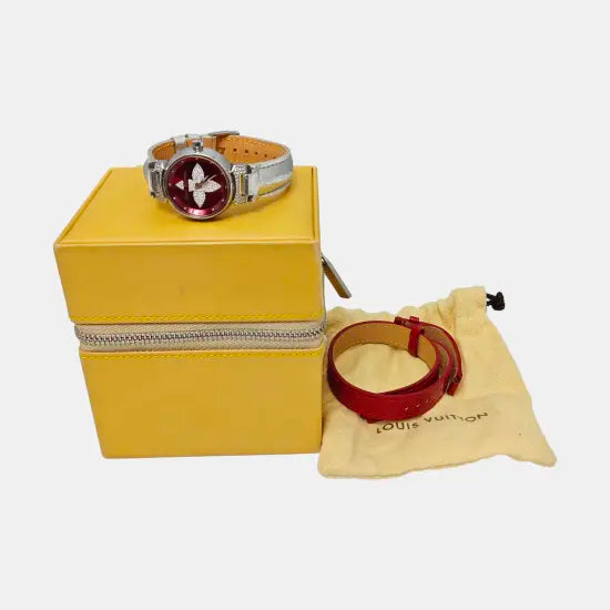 TAMBOUR GLAMOUR 28mm Red Quartz Watch