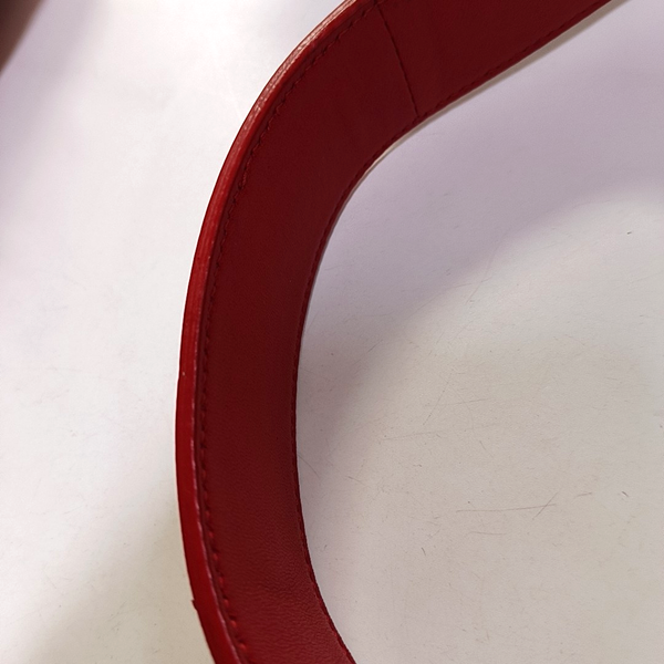 Authenticated pre-owned Lady Dior Small Lambskin Red - Crossbody Bag at Looply