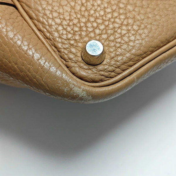 Authenticated pre-owned Picotin Lock 18 Clemence Beige - Top Handle Bag at Looply