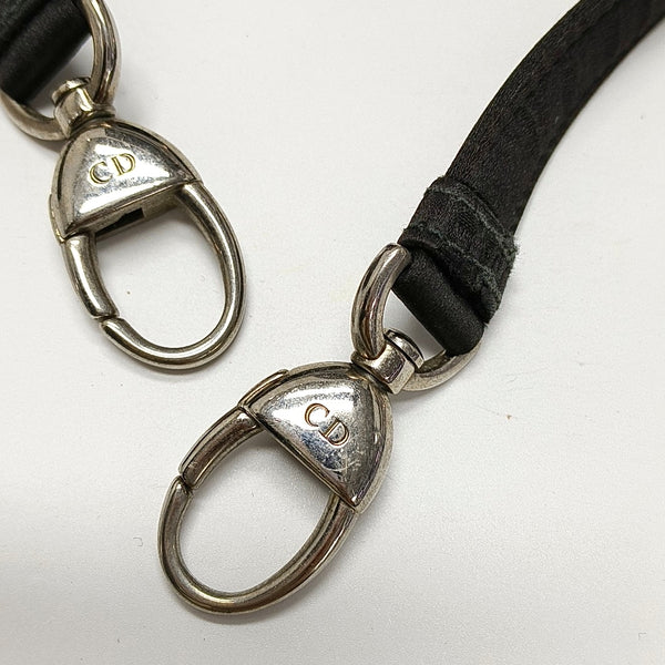 Authenticated pre-owned Lady Dior Mini Silk Satin Black - Shoulder Bag at Looply