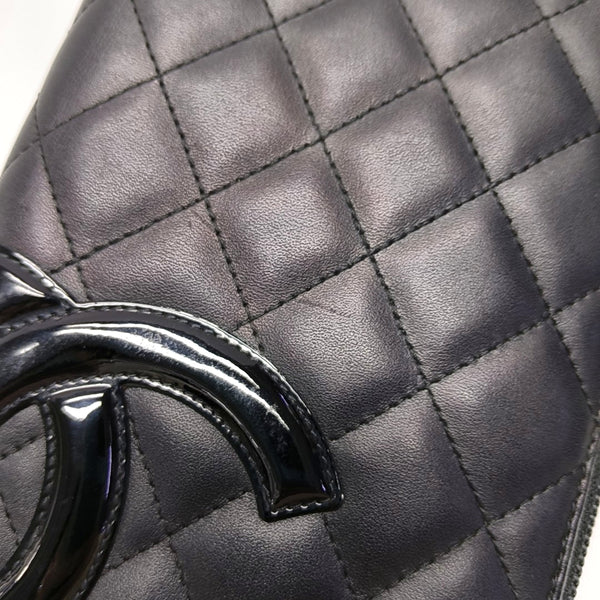 Authenticated pre-owned Cambon Quilted Calfskin Black Wallet - Wallet at Looply