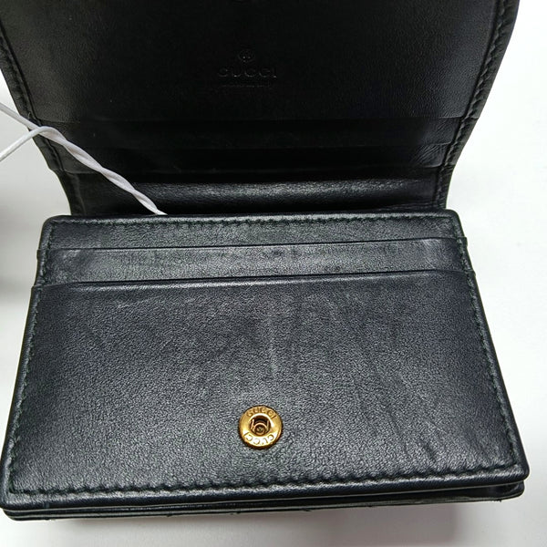 Authenticated pre-owned GG Marmont Calfskin Black Wallet - Wallet at Looply