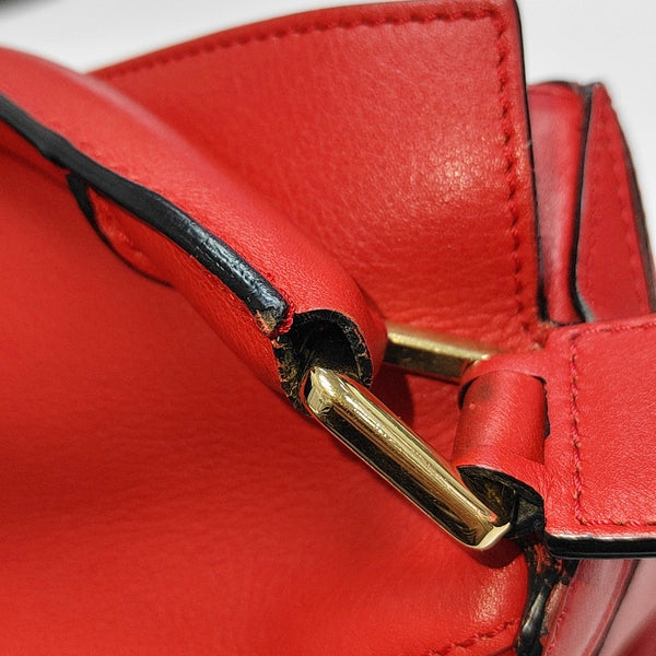Authenticated pre-owned Puzzle Small Calfskin Red - Shoulder Bag at Looply