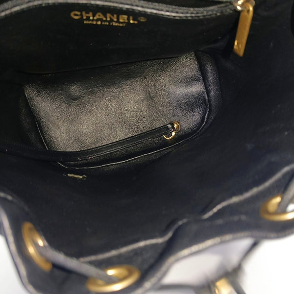 FILIGREE Small Quilted Grained Calfskin Black