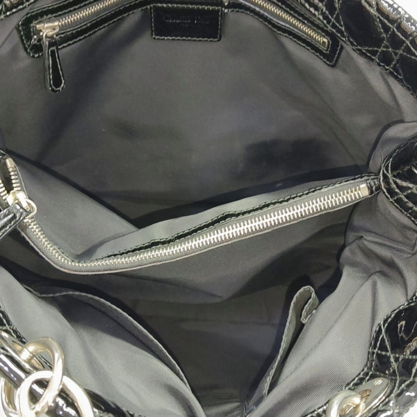 Dior Soft Cannage Patent Leather Black