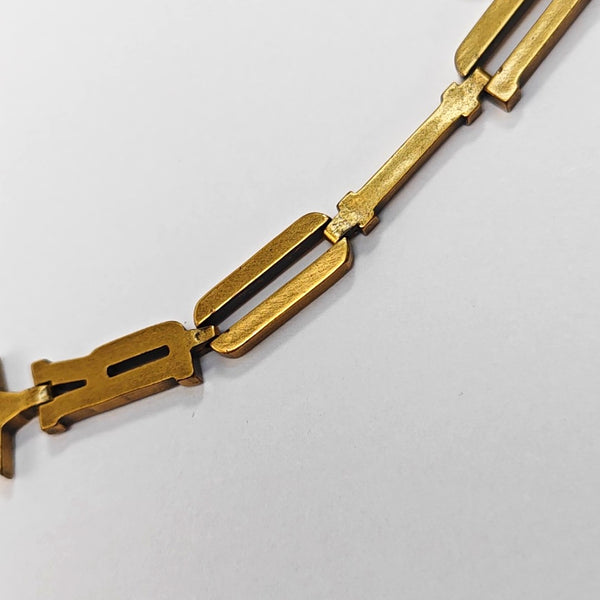 Authenticated pre-owned J'ADIOR Logo Gold-Tone Metal Bracelet - Bracelet at Looply