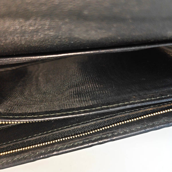 Authenticated pre-owned Microguccissima Monogram Calfskin Black Wallet - Wallet at Looply